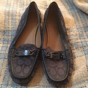 Coach leather driving shoes